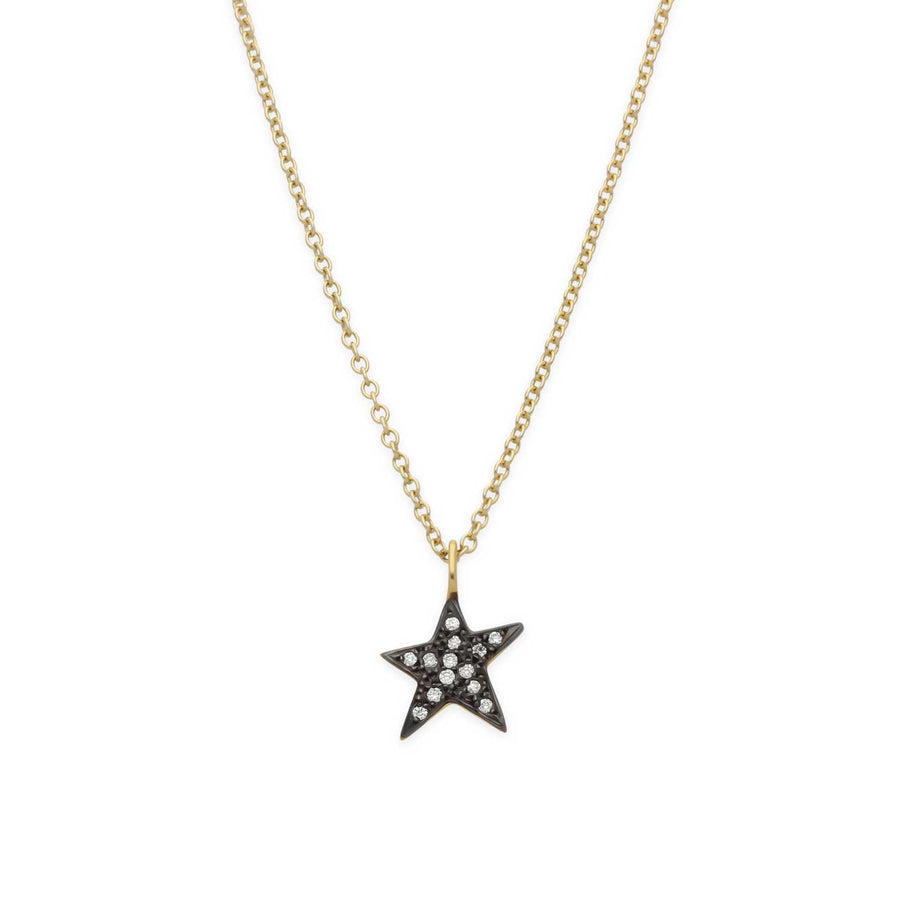 Fotini Psarouli Star Gold Pendant Necklace with Diamonds at EC One London
