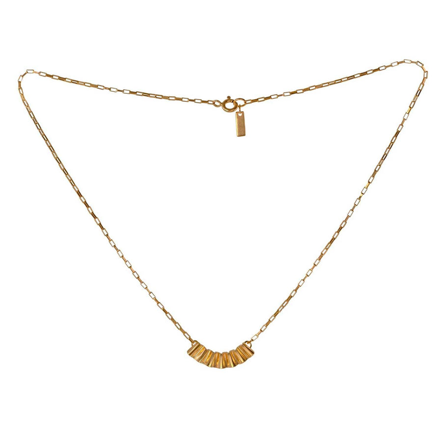 Cara Tonkin Fanned Necklace gold plated Silver at ethical jewellers E.C. One London