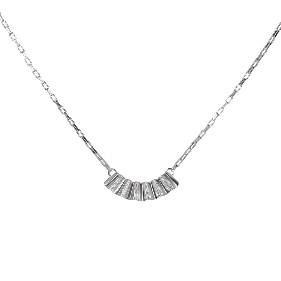 Cara Tonkin Fanned Necklace Silver at ethical jewellers E.C. One London