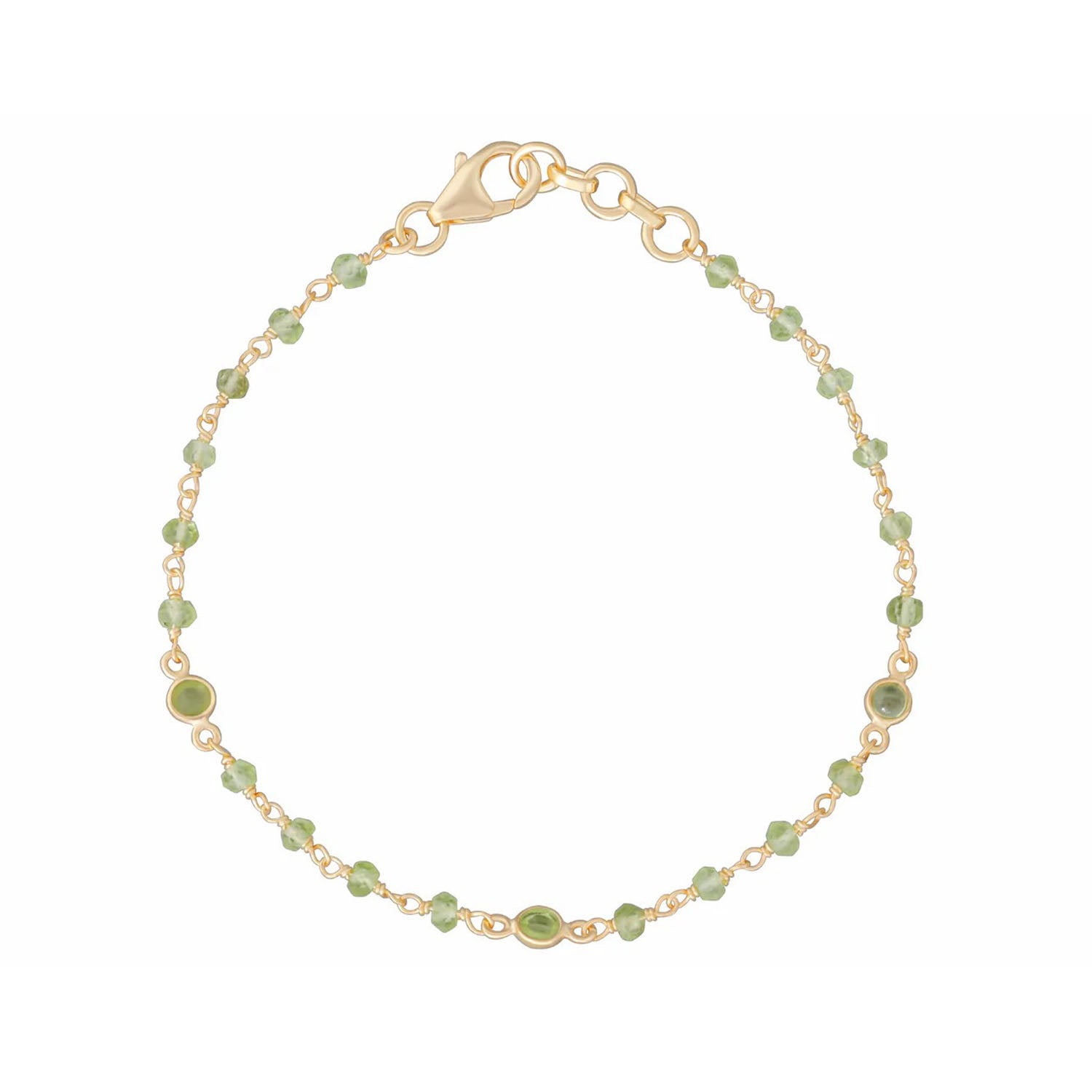 Pomegranate at E.C.One London CALYPSO Peridot Gemstone Bracelet