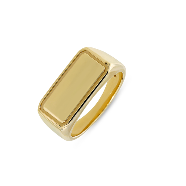Square gold 2025 ring mens