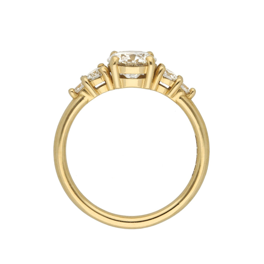 GENEVIEVE Yellow Gold 1.00ct Diamond Engagement Ring by EC One and made in their B Corp certified London workshop