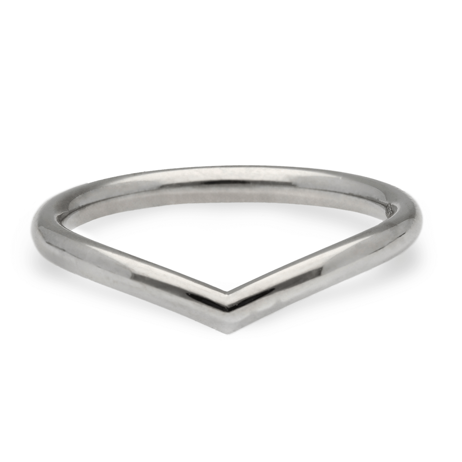 Sterling silver sales v shaped ring