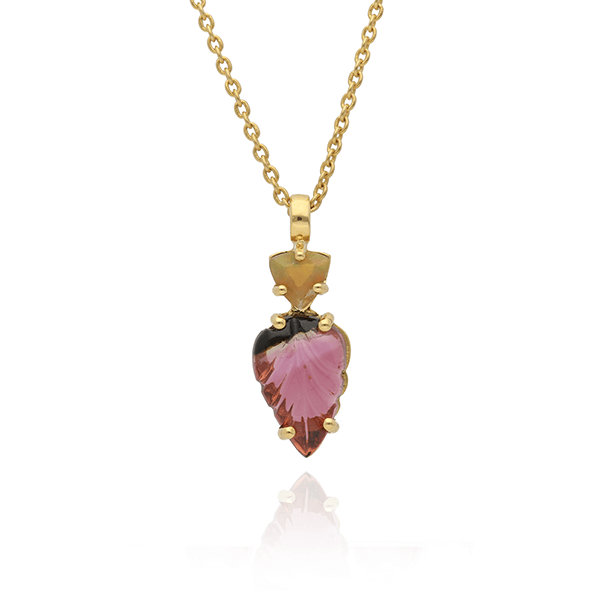 Opal and pink hot sale tourmaline necklace