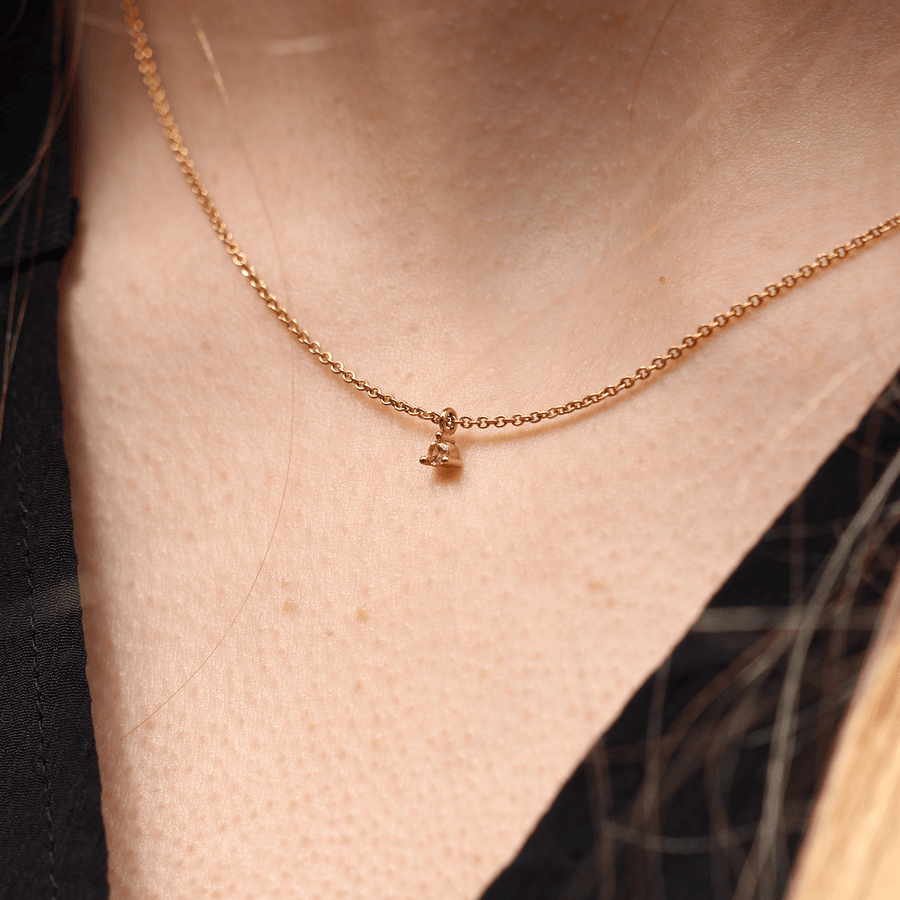 Tiny Ethical Sapphire Necklace Gold Plated