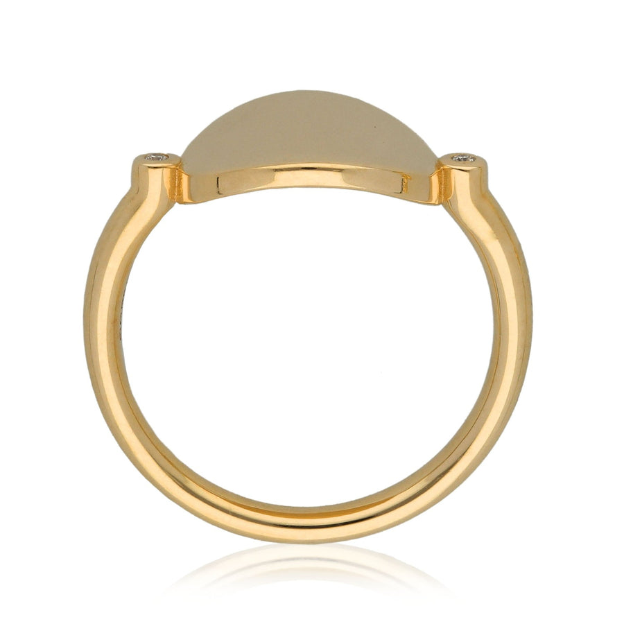 EC One Gold Roman ring with diamond details