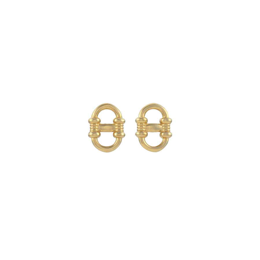 Zoe and Morgan Sky  gold plated Studs at EC One London