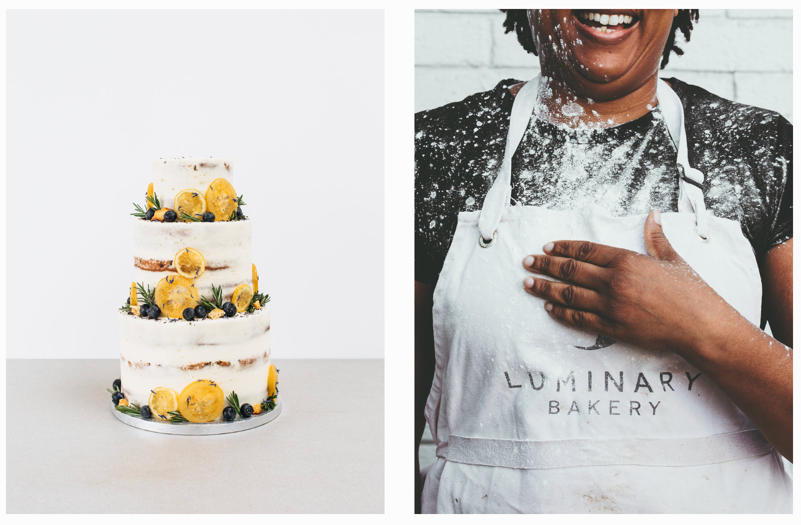 10% off for you, 10% to Luminary Bakery