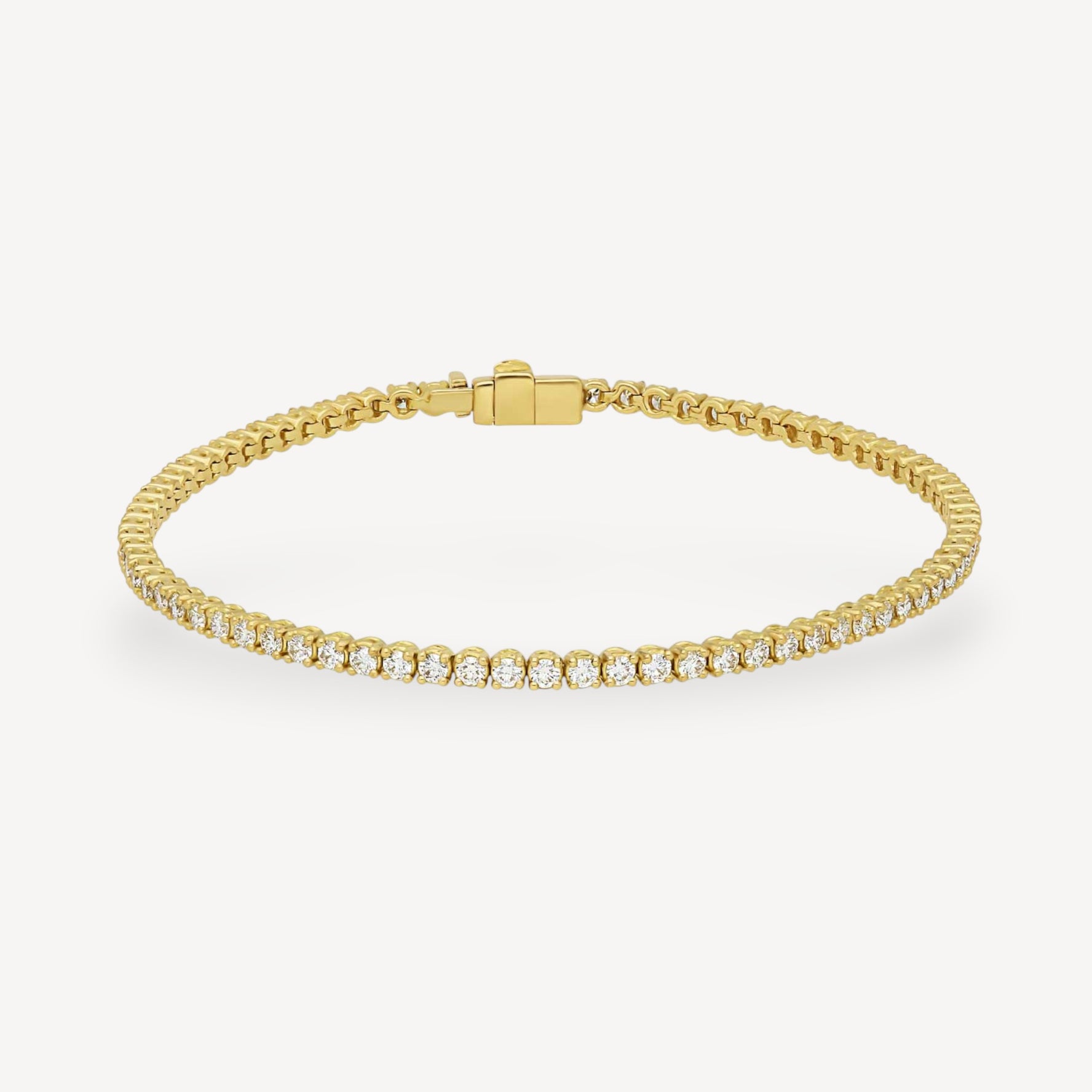 2.23ct Diamond Tennis Bracelet Yellow Gold