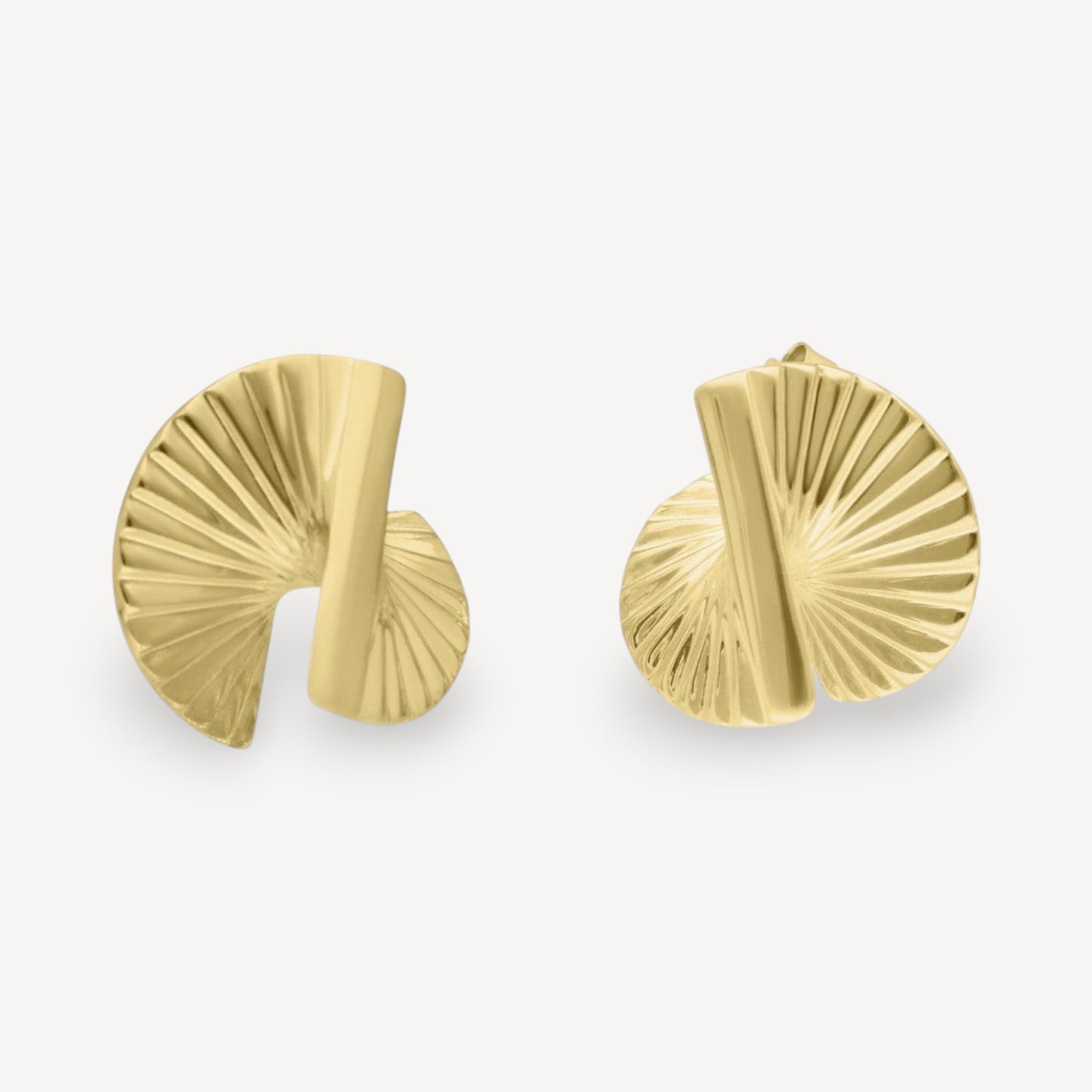 Baby Fan Earrings Gold Plated