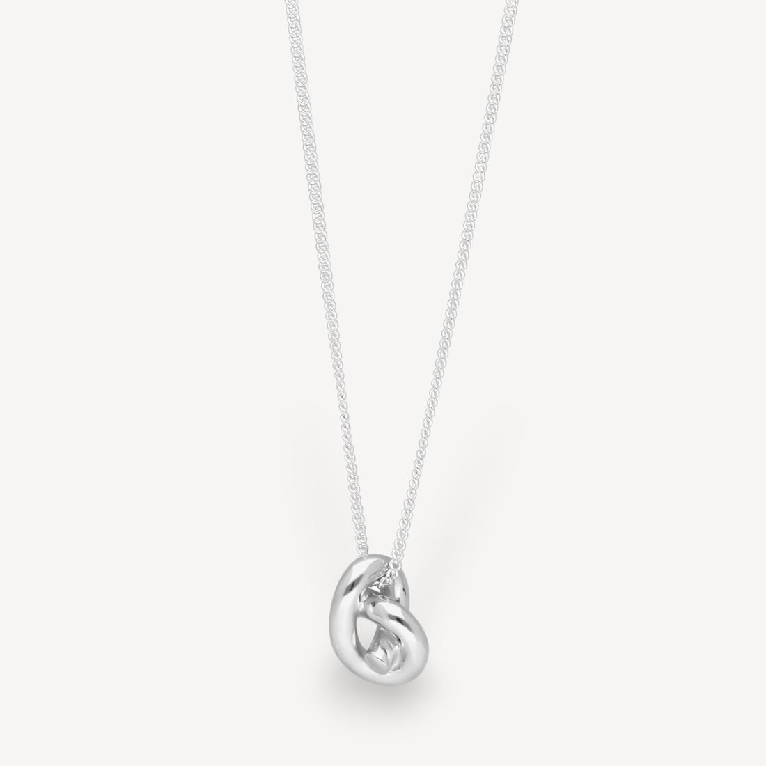 BELLA KNOT Necklace Silver