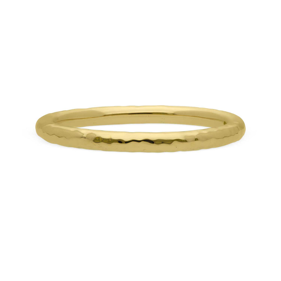 EC One ALICE Hammered recycled Yellow Gold Wedding Ring made in London