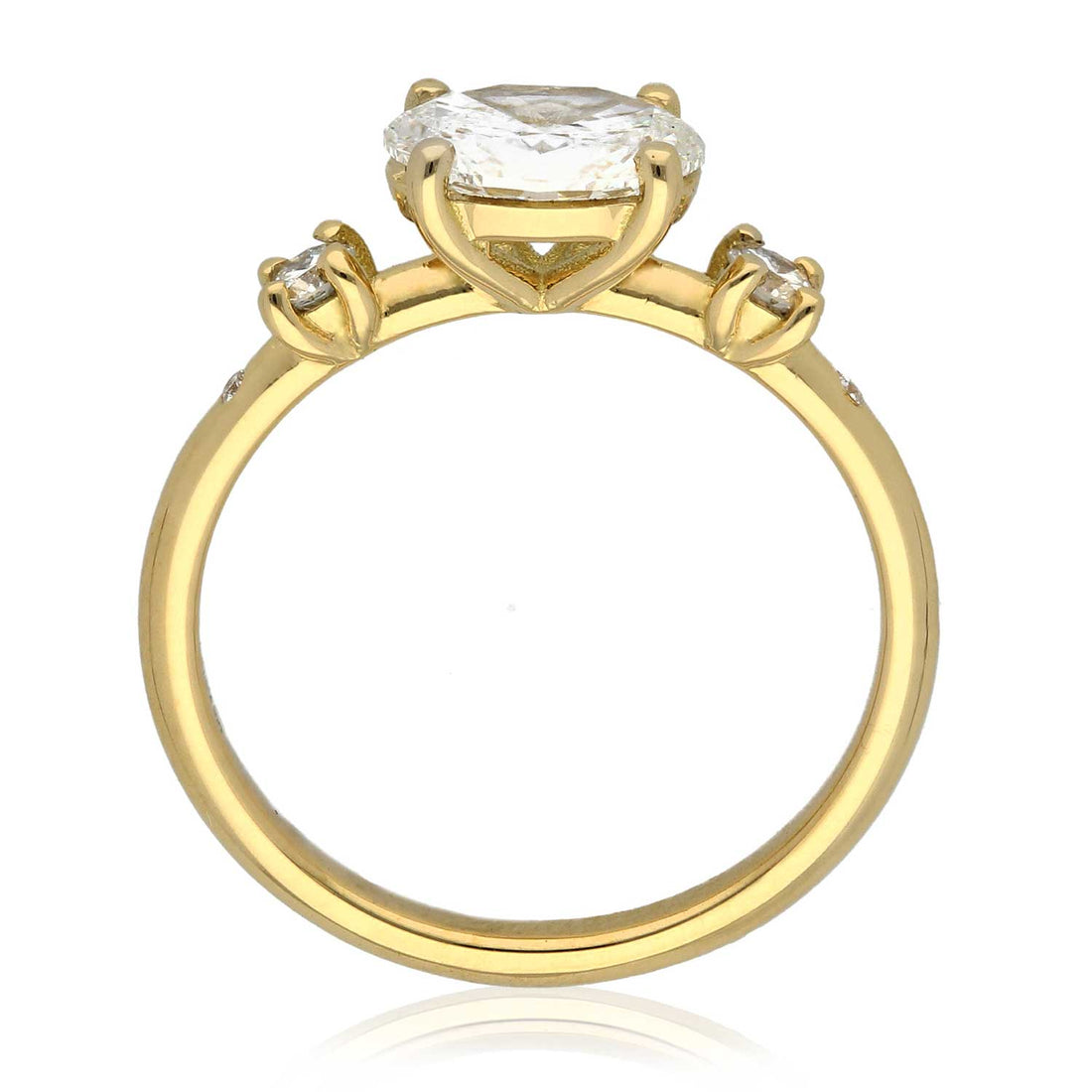 LAINEY Yellow Gold Diamond Engagement Ring