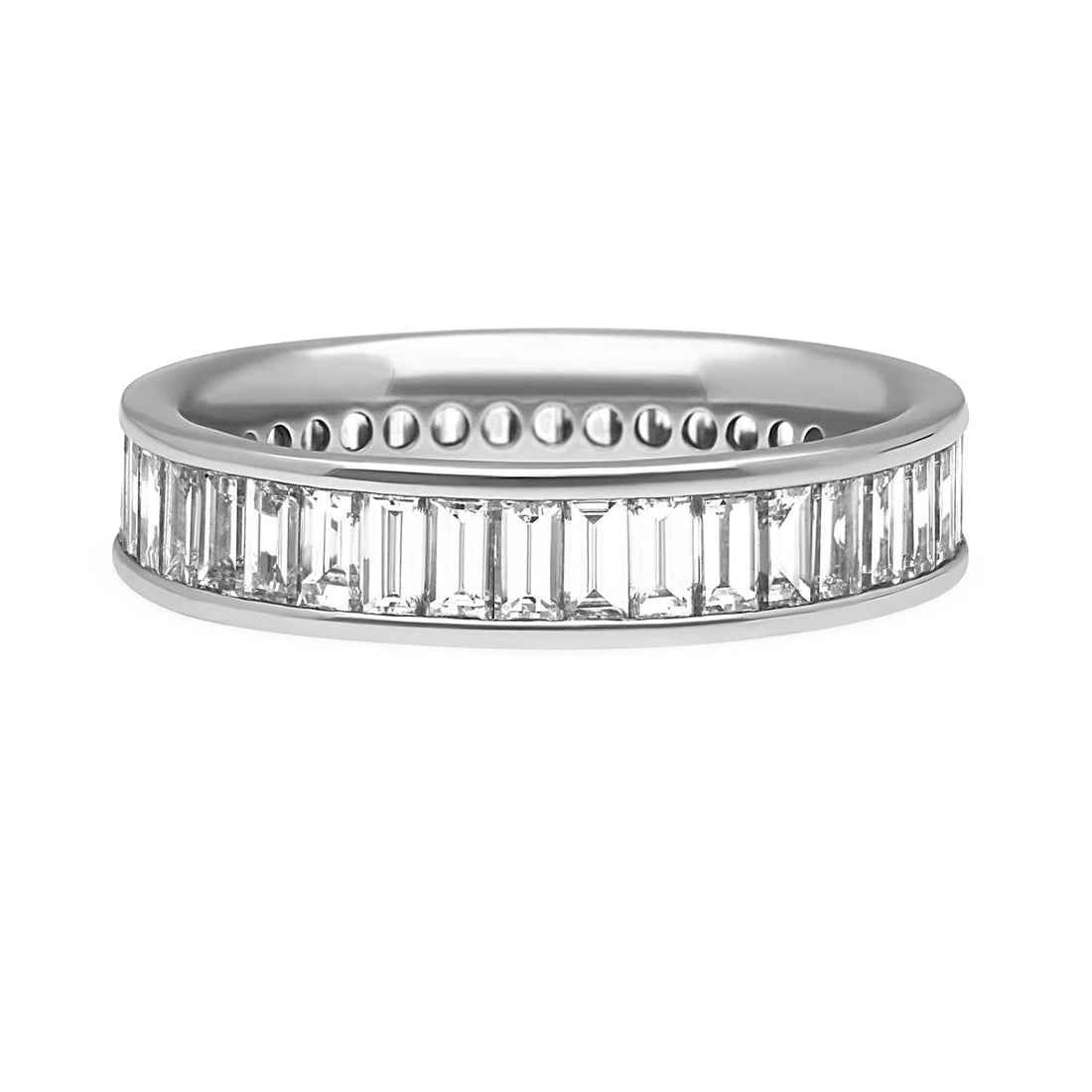 2.50ct Baguette Diamond Full Eternity Ring Platinum at ethical Jeweller E.C One London