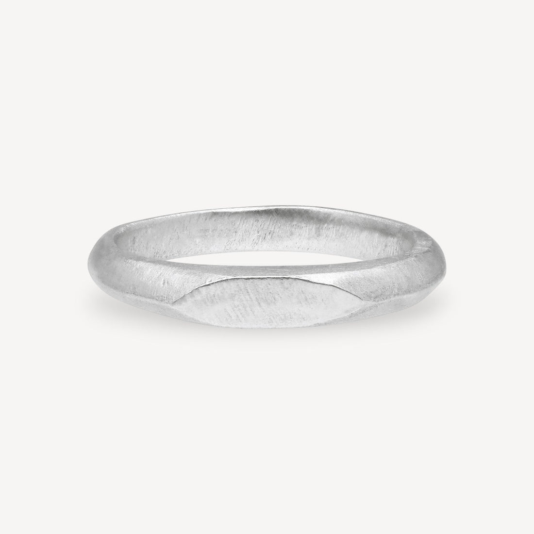 Skinny Signet Ring Silver