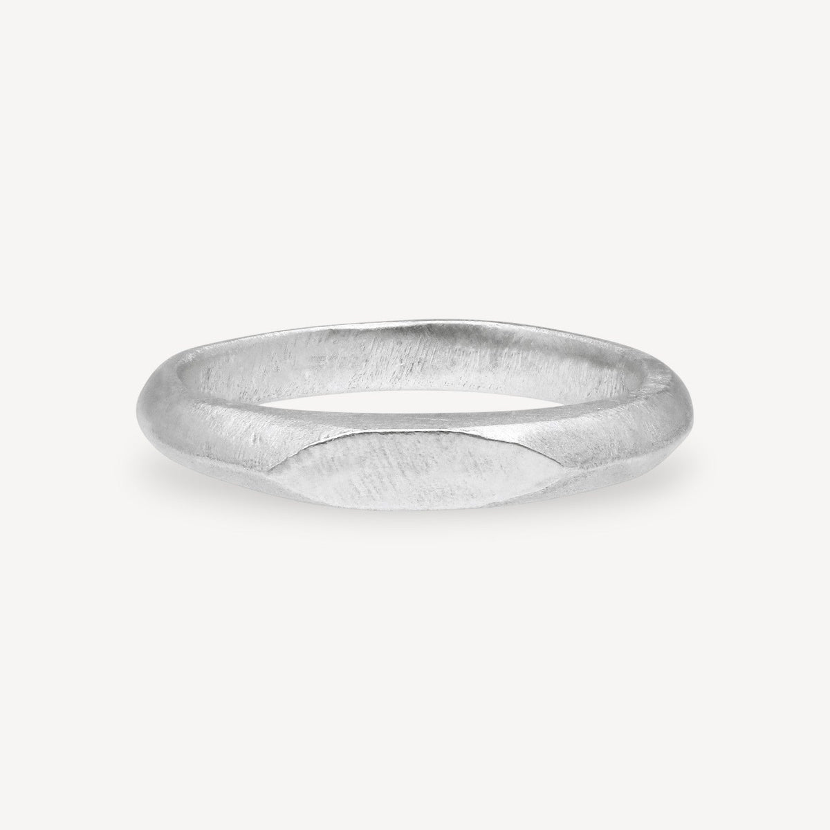 Skinny Signet Ring Silver