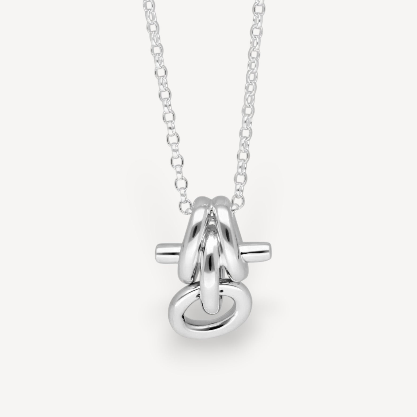 JULIA Cross Necklace Silver