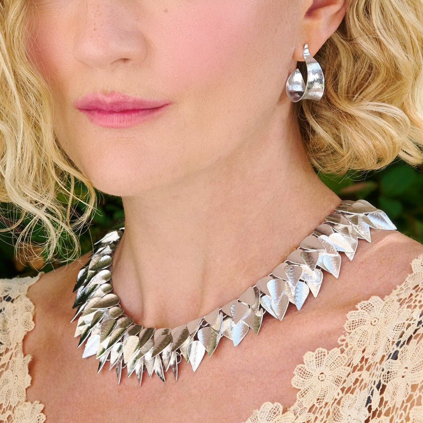 Cara Tonkin KOMOREBI Ivy Collar Silver at E.C.One London
