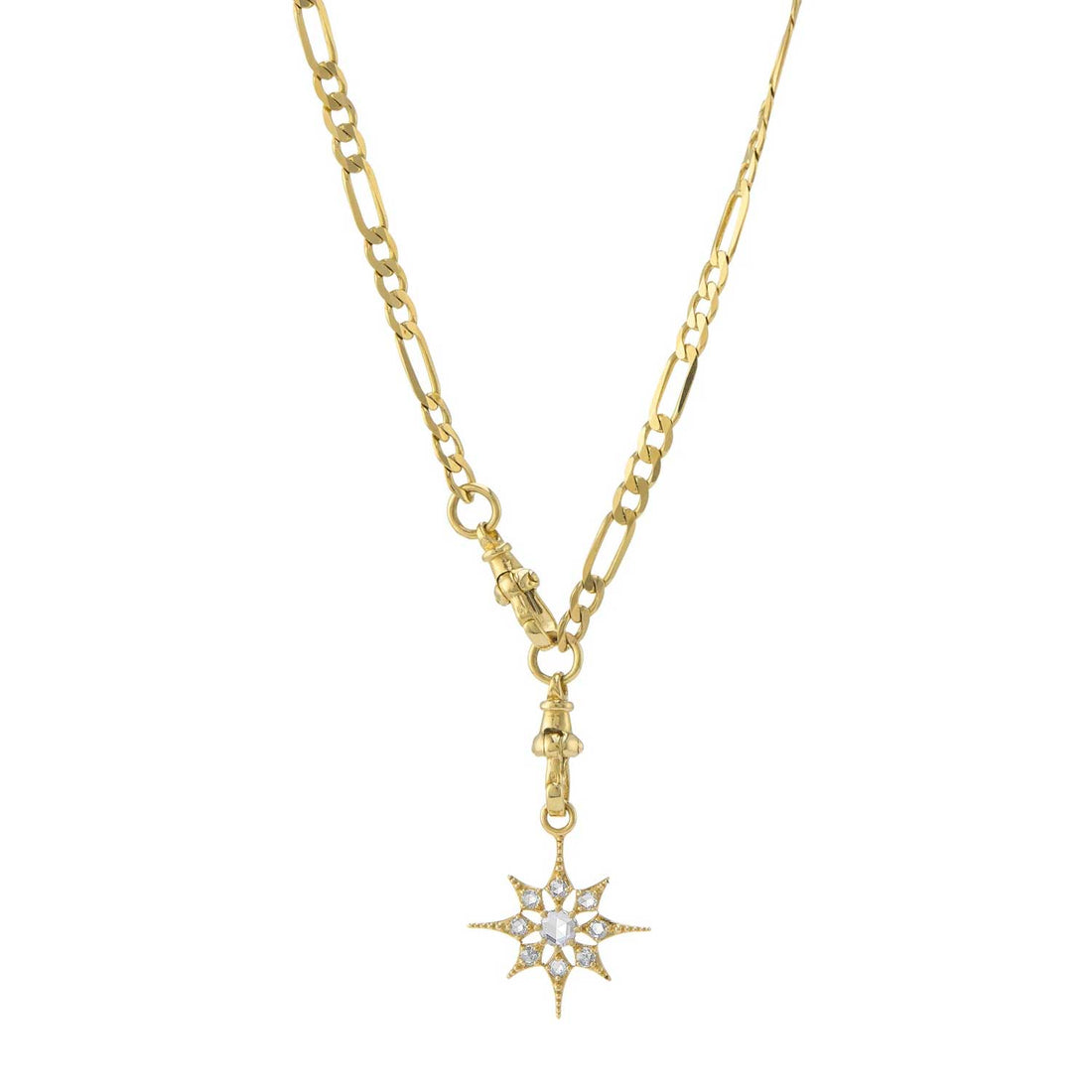 Astra Star Rose Cut Diamond Pendant Necklace by Metier at ethical Jeweller E.C.One London