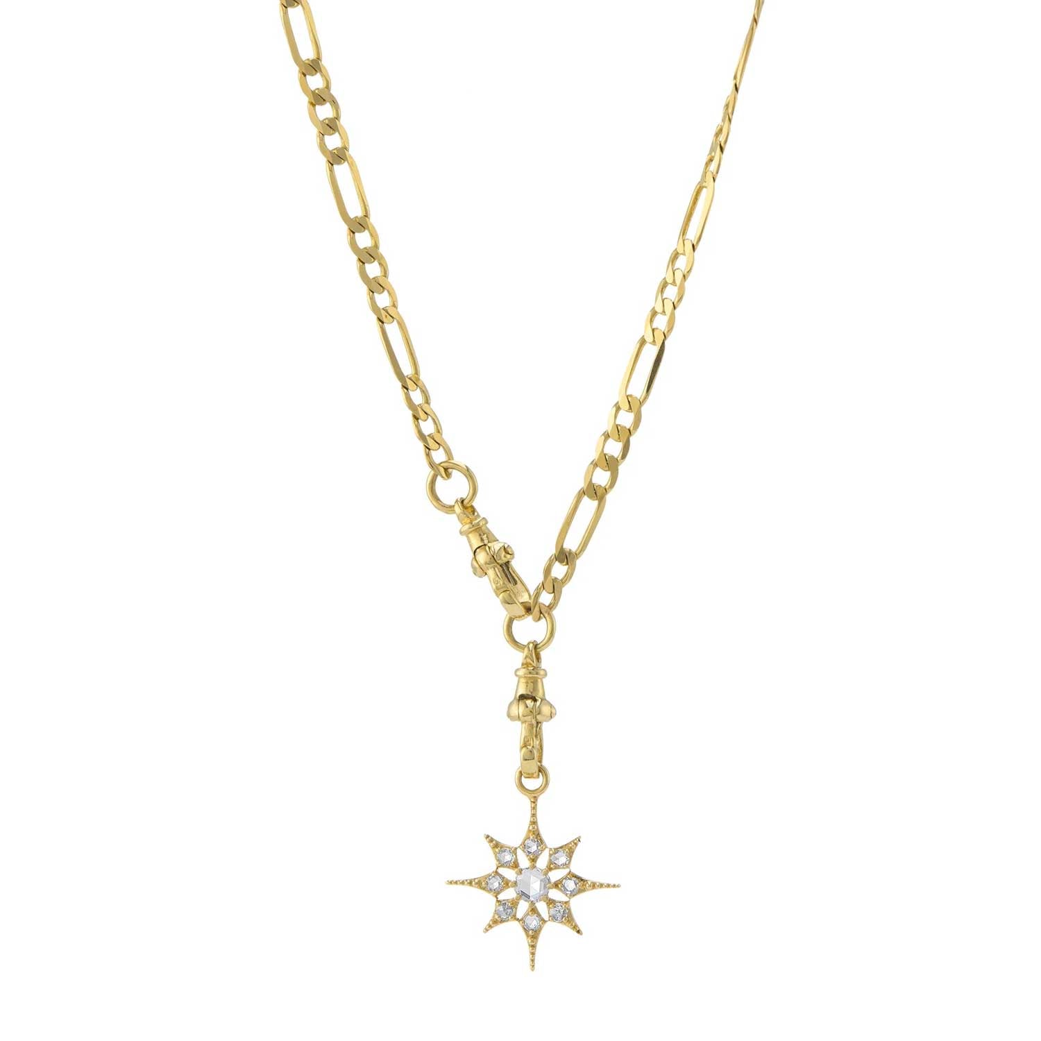 Astra Star Rose Cut Diamond Pendant Necklace by Metier at ethical Jeweller E.C.One London
