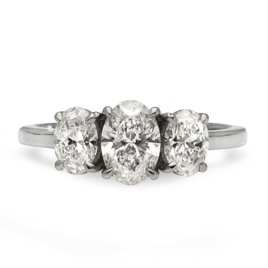 OLIVIA Diamond Trilogy Platinum Engagement Ring