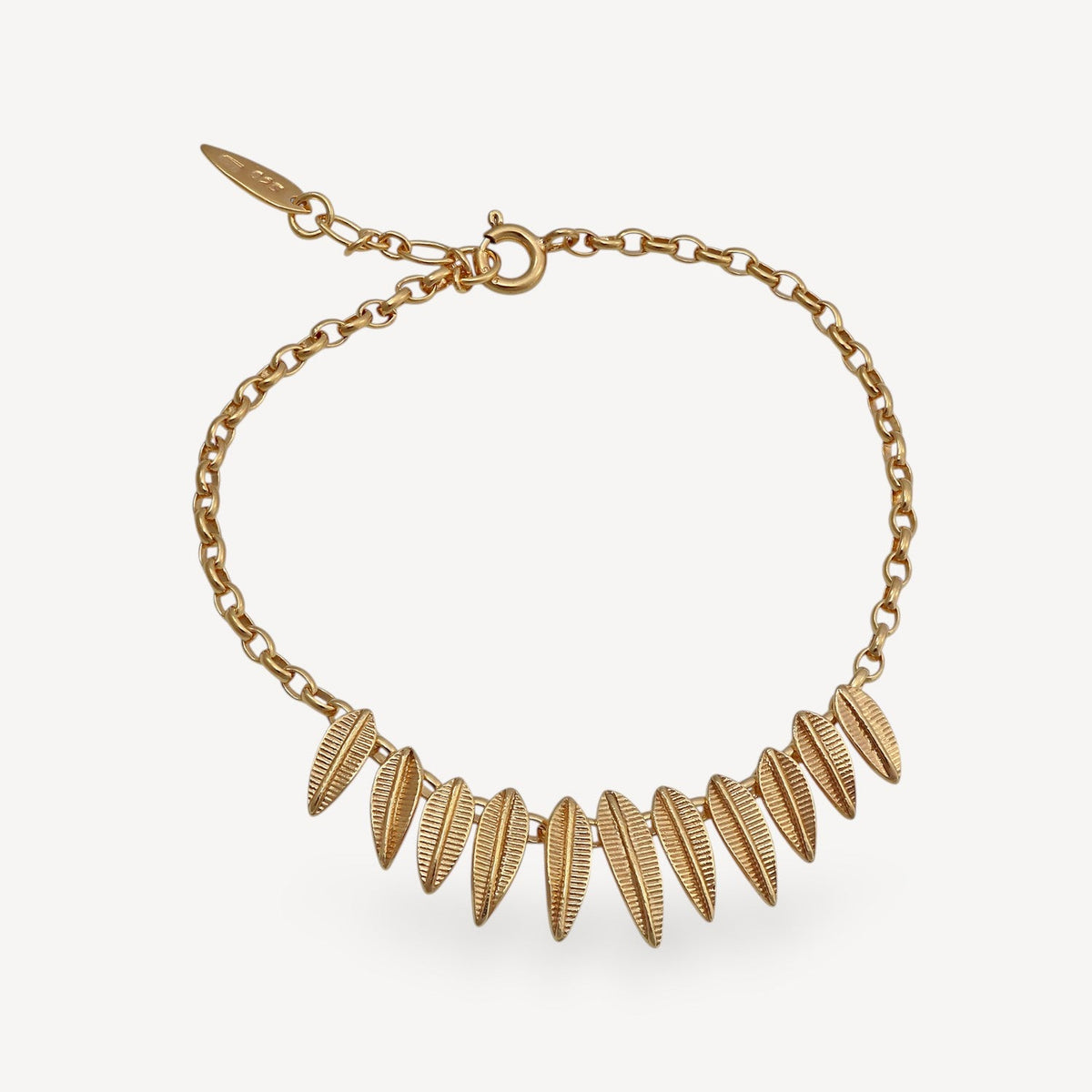 Phoenix Plume Bracelet Gold Plated