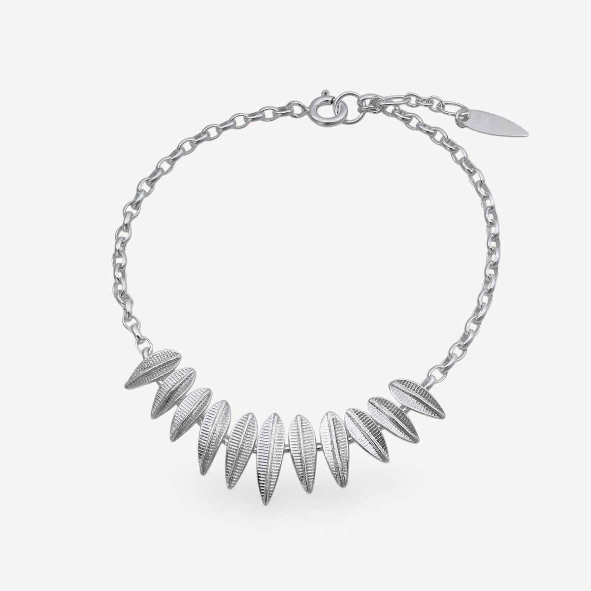 Phoenix Plume Bracelet Silver