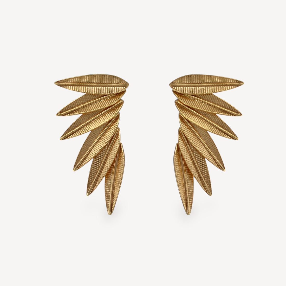 Phoenix Wing Earrings Gold Plated