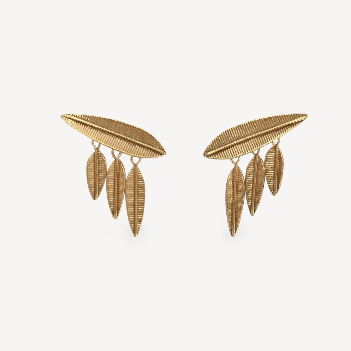 Phoenix Rising Earrings Gold Plated