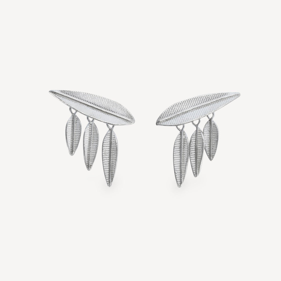 Phoenix Rising Earrings Silver
