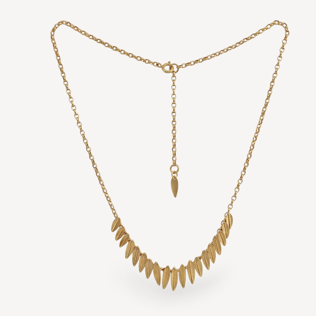 Phoenix Fringe Necklace Gold Plated