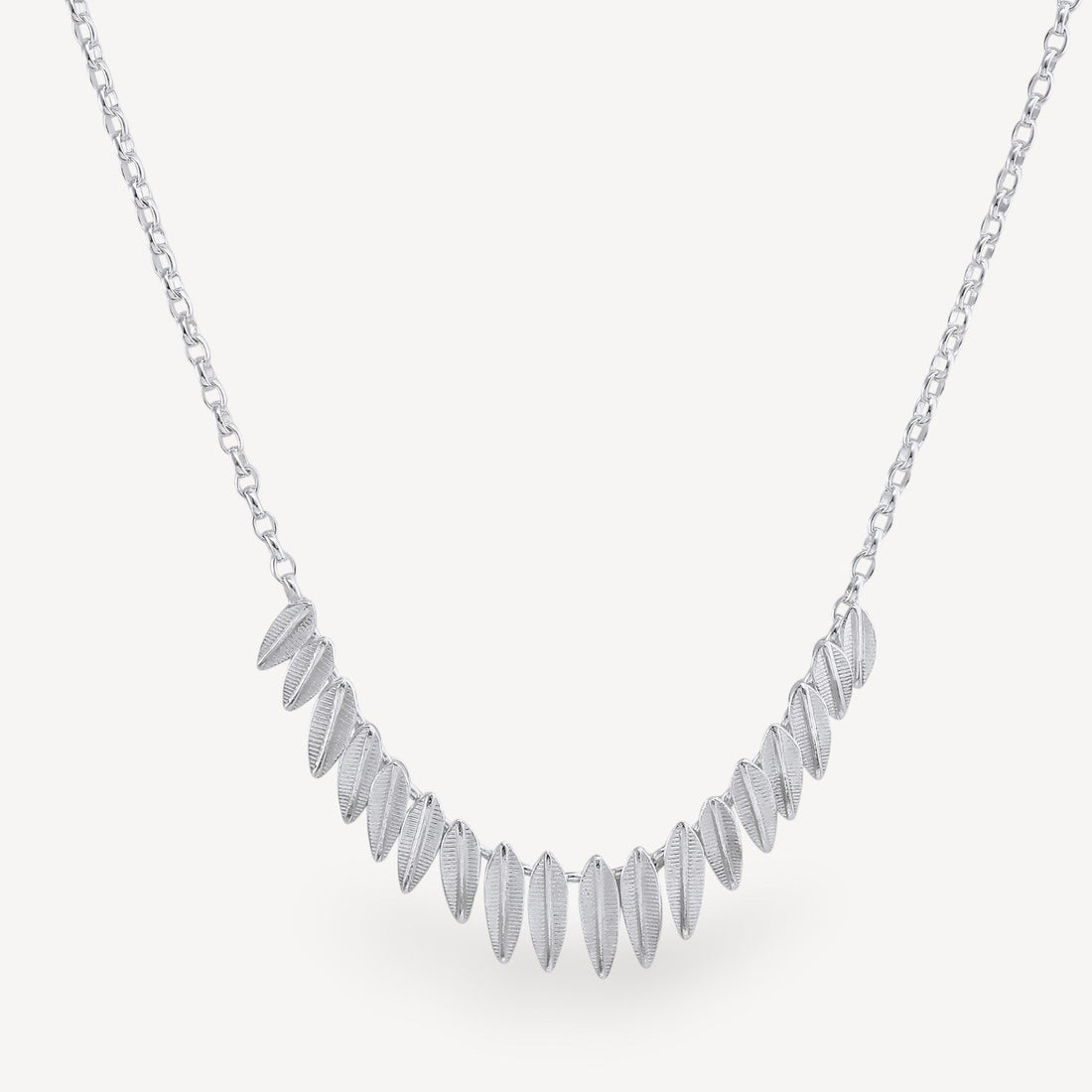 Phoenix Fringe Necklace Silver