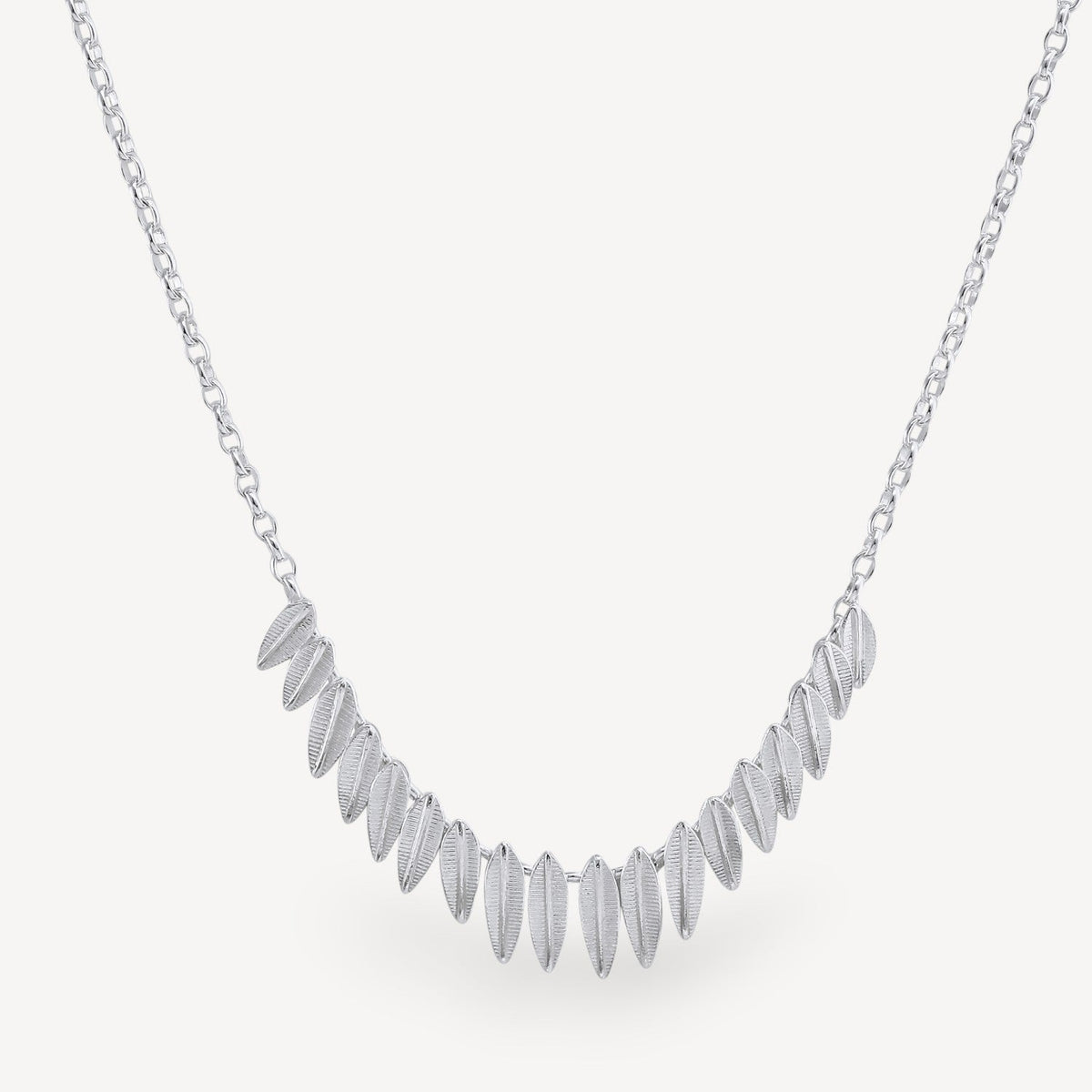 Phoenix Fringe Necklace Silver