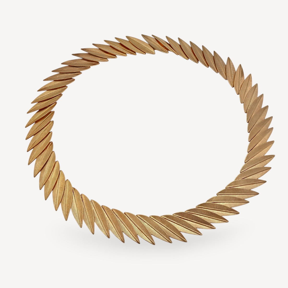 Phoenix Contour Collar Gold Plated