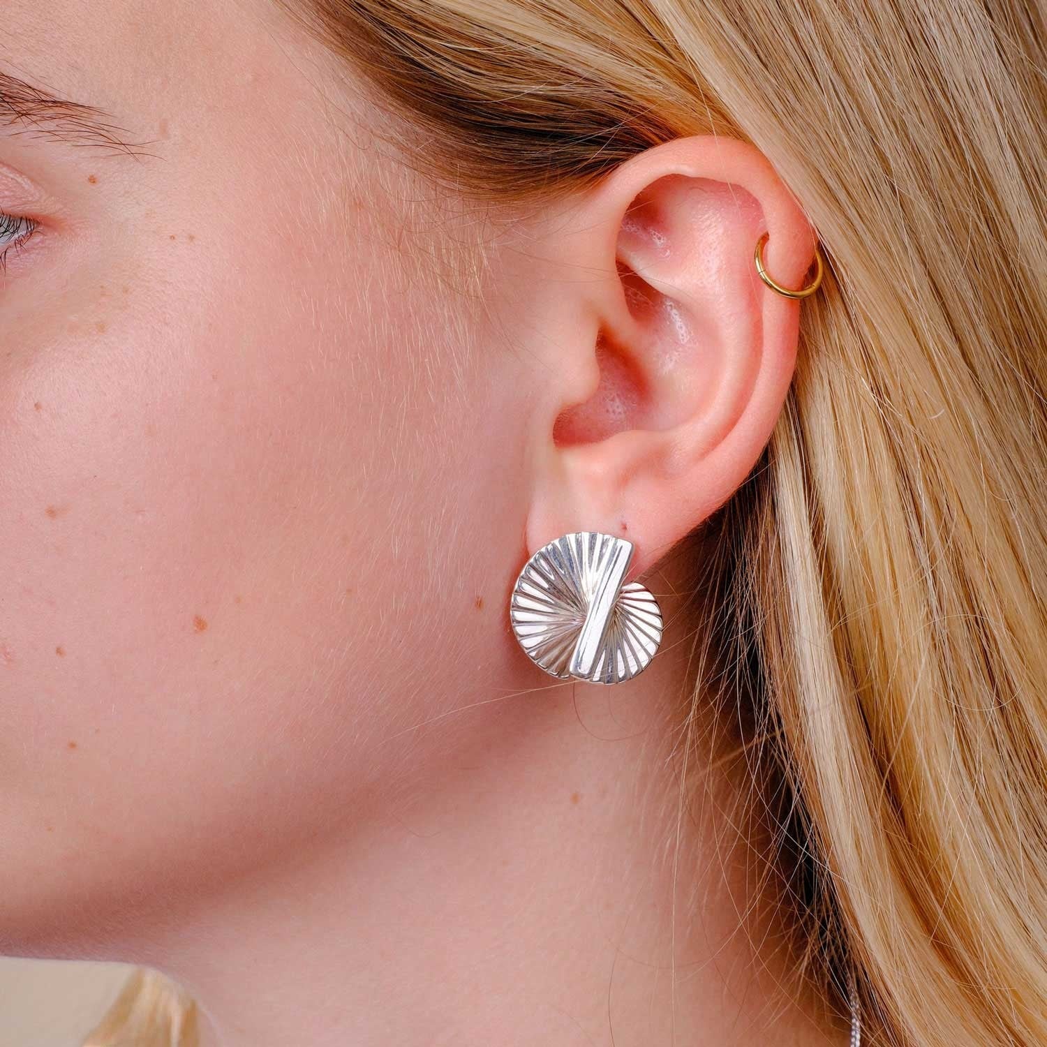 BABY FAN Earrings Silver