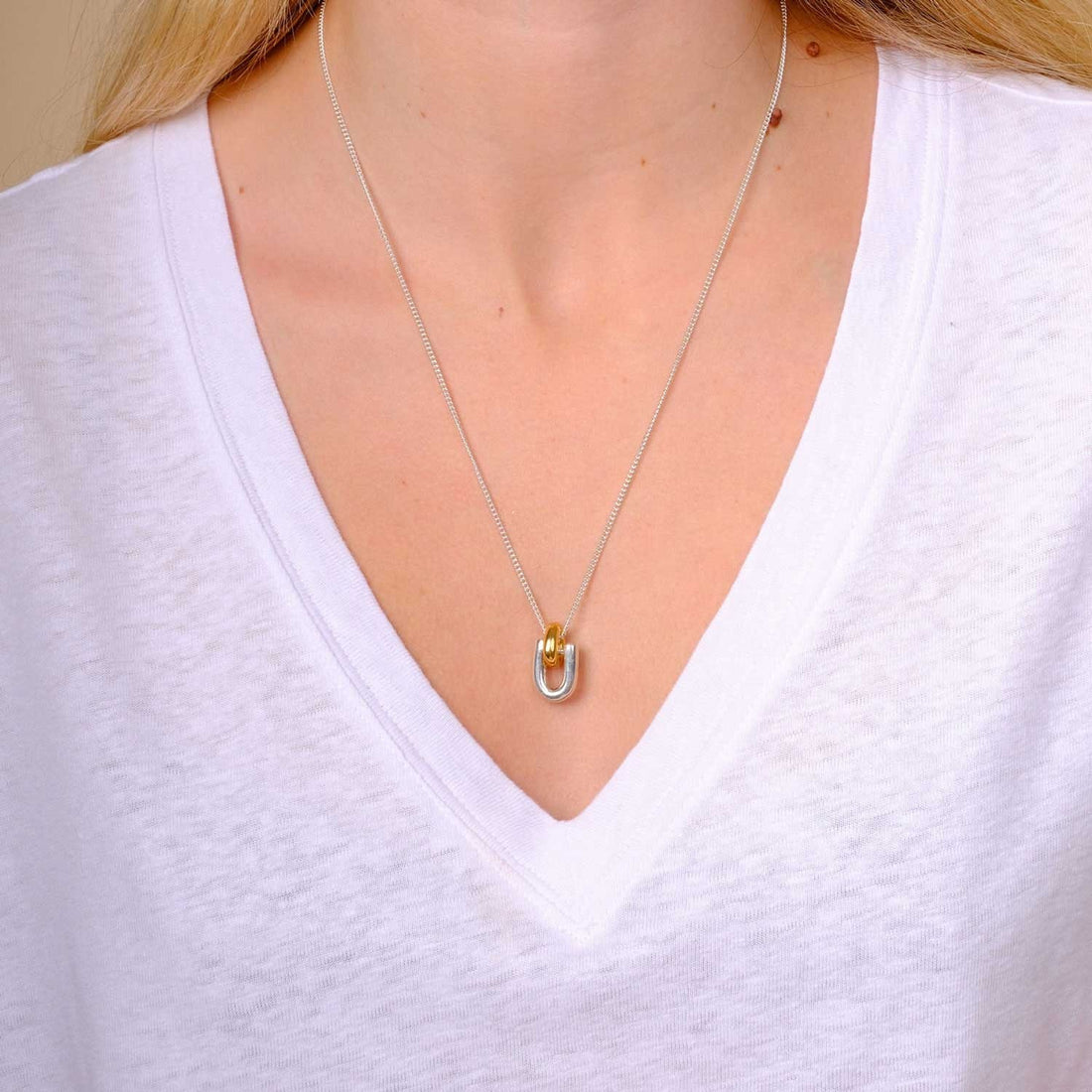 UMA Necklace Silver & Gold Plated