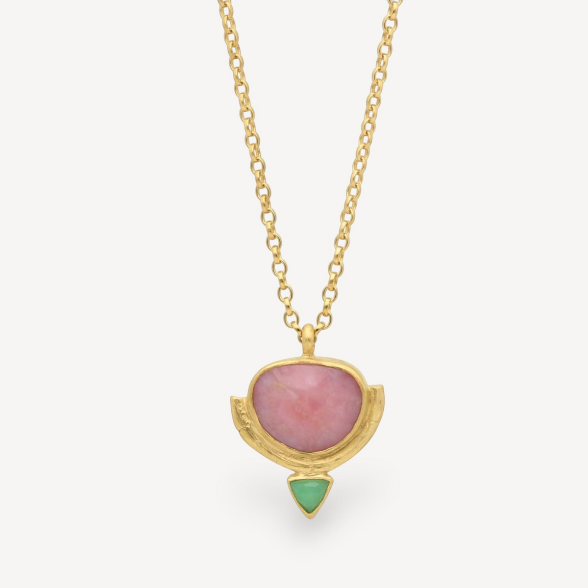 Rosita Bonita at E.C.One HAMMOCK Mini Pendant Necklace Pink Opal