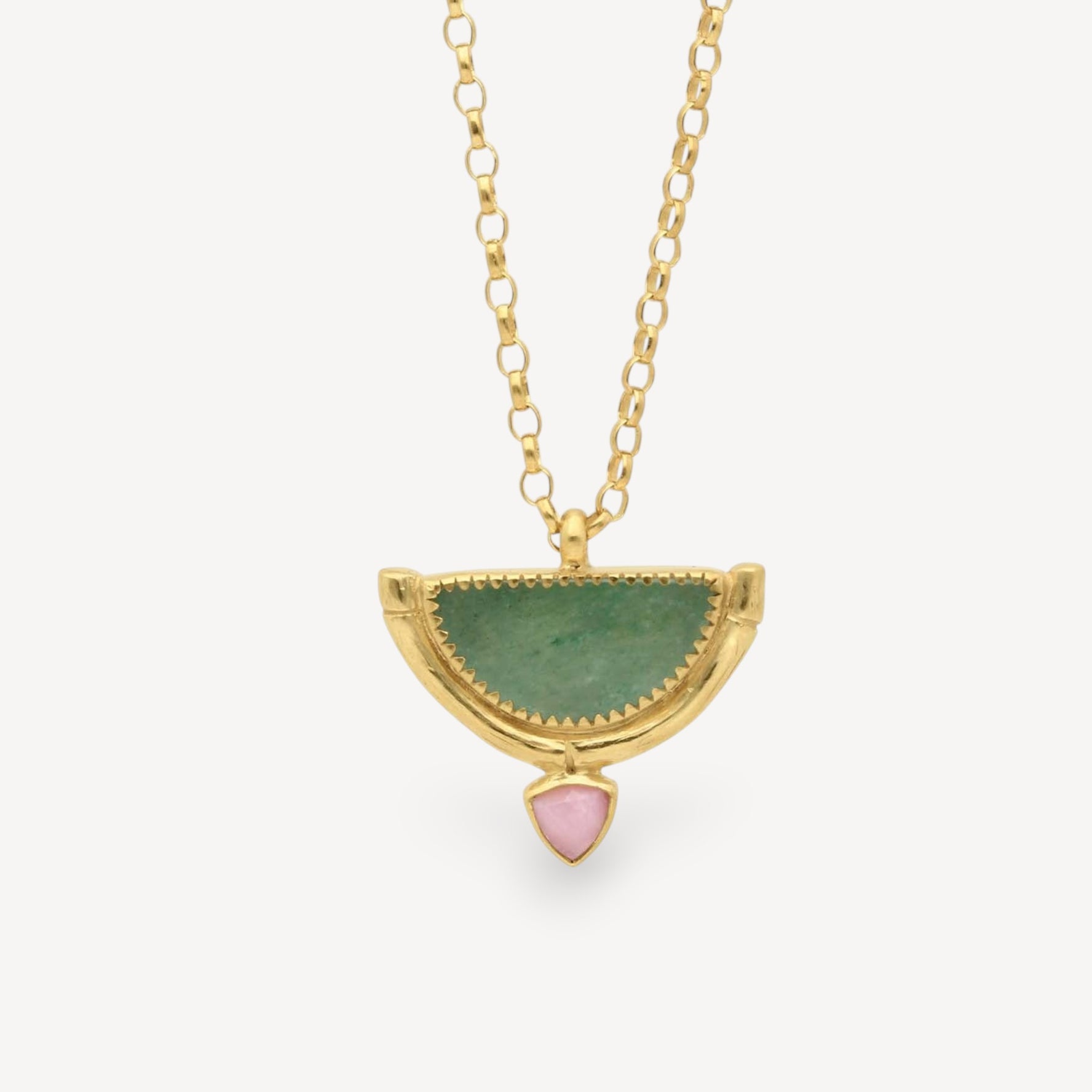 Rosita Bonita at E.C.One HAMMOCK Pendant Necklace Aventurine
