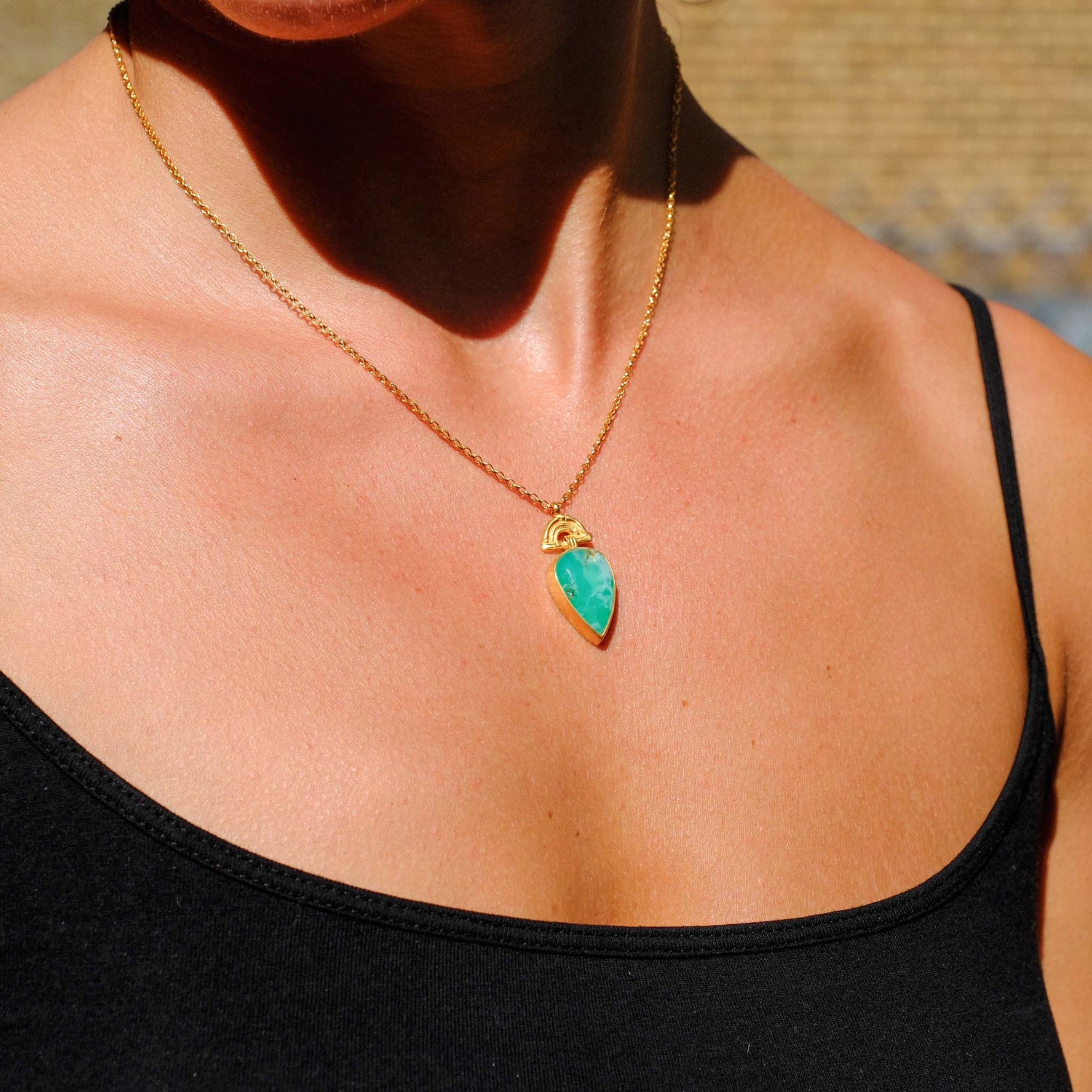 Rosita Bonita at E.C.One SUNRISE Mini Pendant Chrysoprase