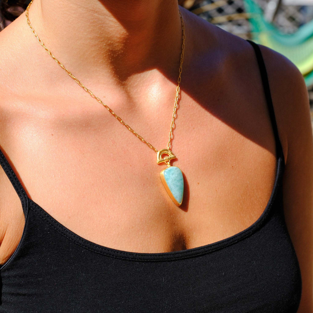 Rosita Bonita at E.C.One SUNRISE Pendant Amazonite