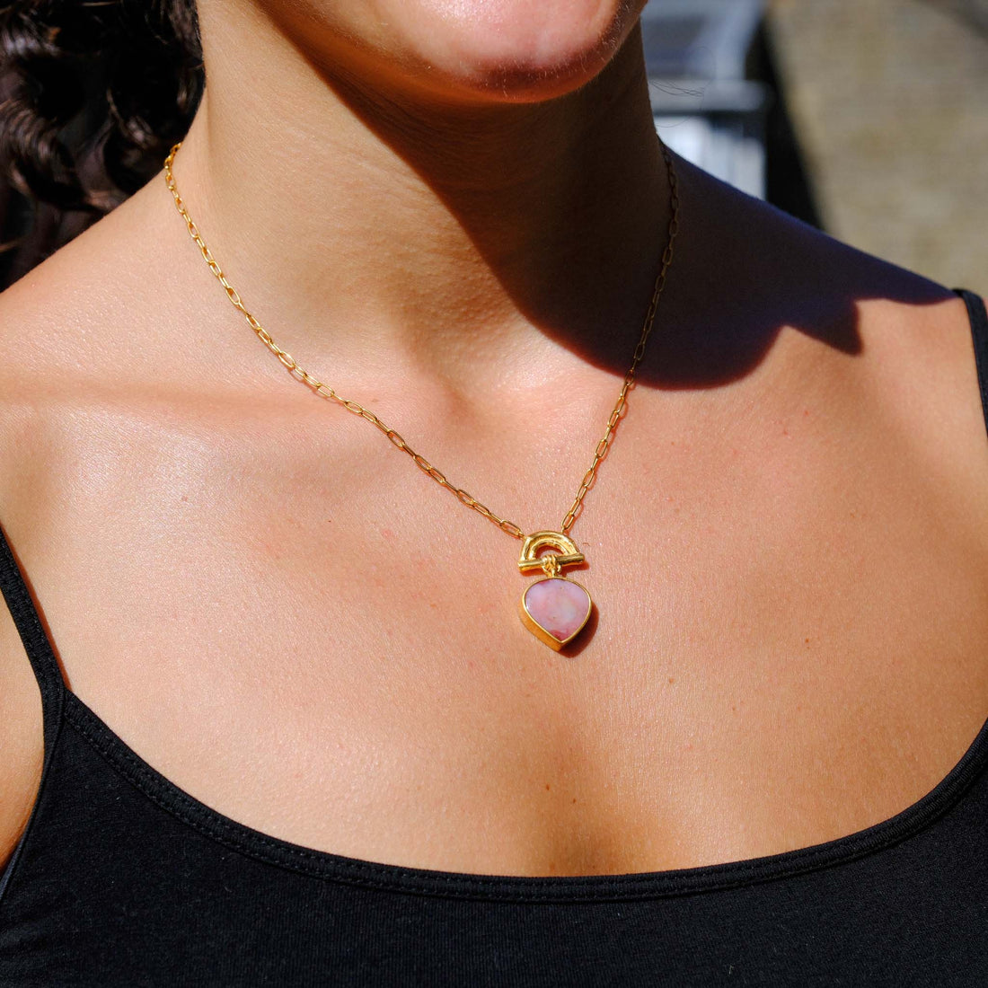 Rosita Bonita at E.C.One  SUNRISE Pendant Pink Opal