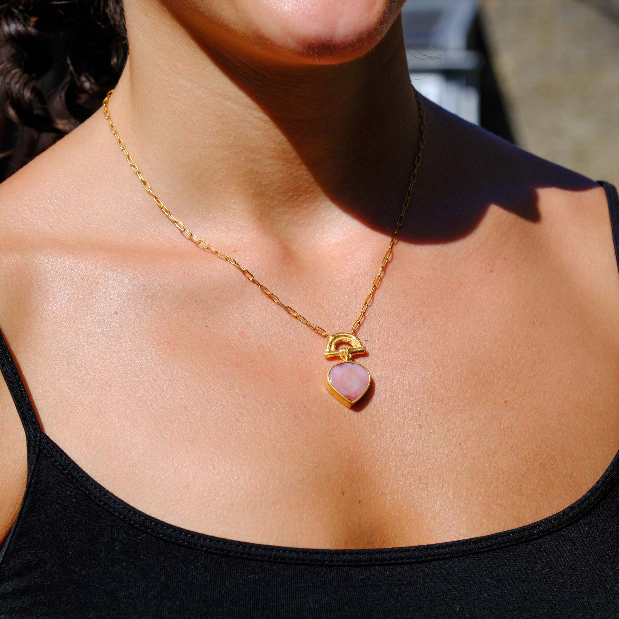 Rosita Bonita at E.C.One  SUNRISE Pendant Pink Opal