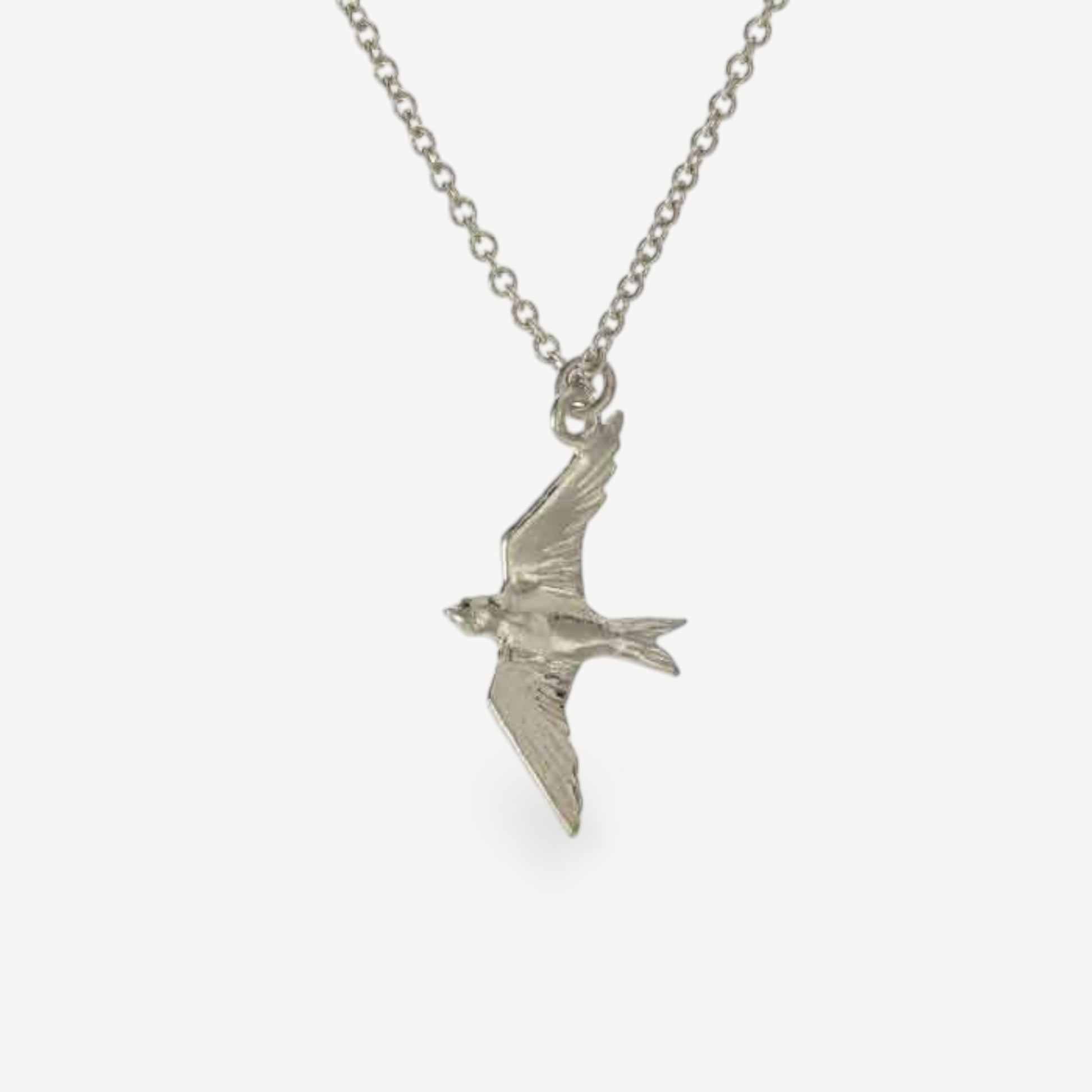 Alex Monroe Flying Swallow Silver Necklace at EC One London