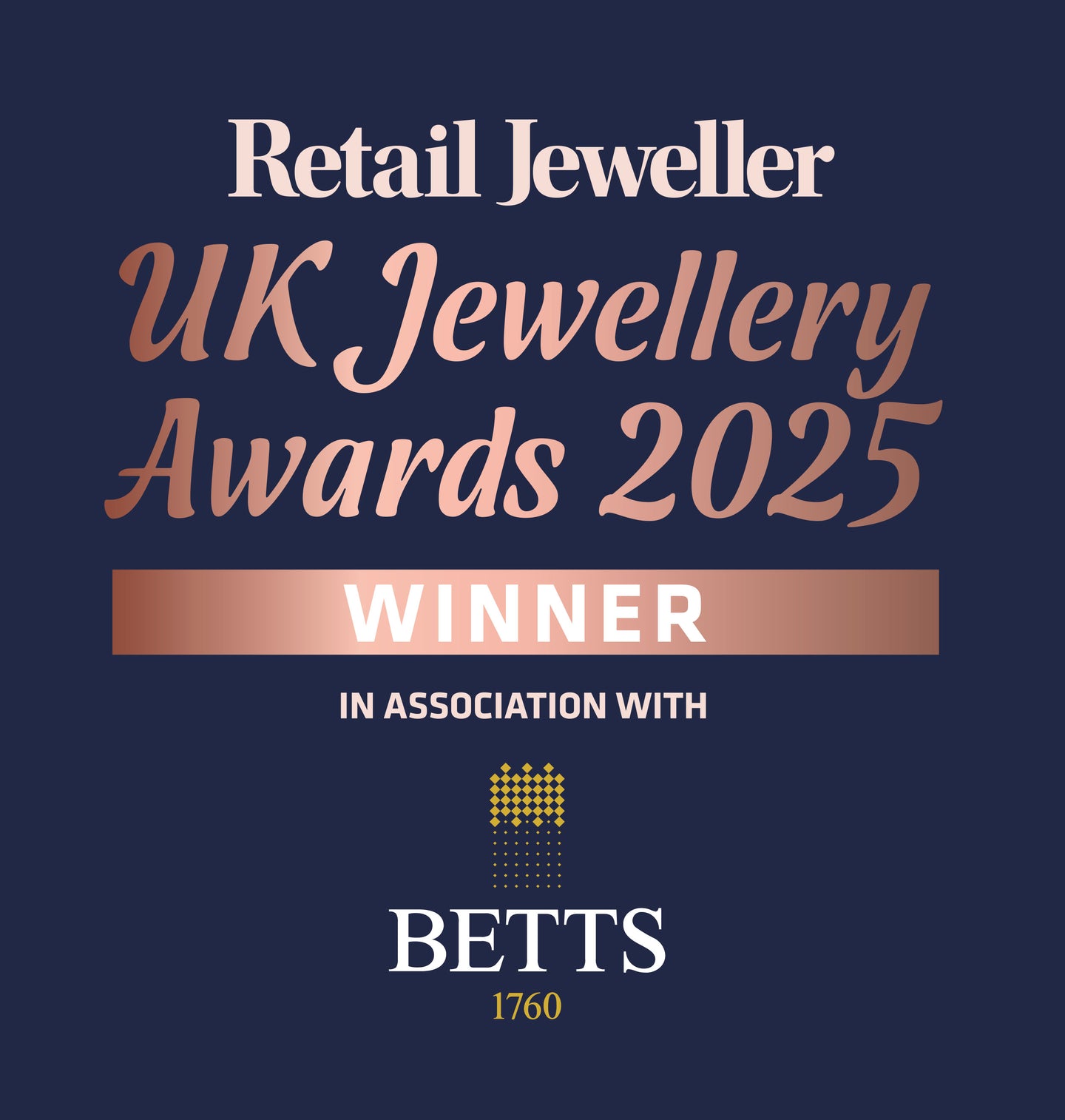 E.C.One winners of Bespoke Jewellery Shop & Responsible Jewellery Business 2025