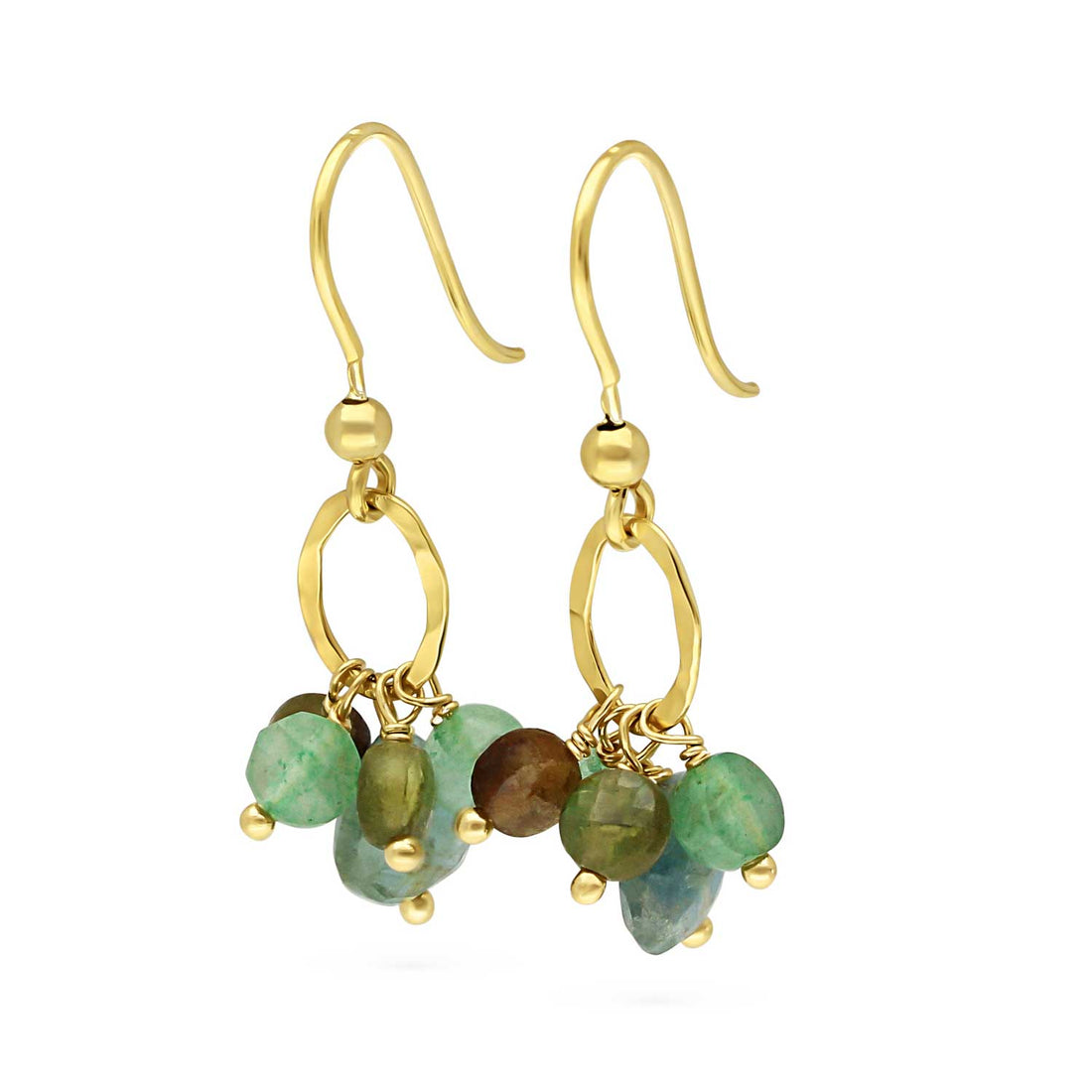 MIRTILLO Earrings with Green Tourmalines  at ethical B Corp jeweller E.C.One London