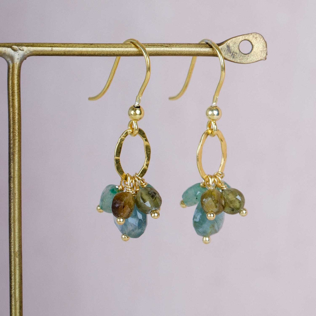 MIRTILLO Earrings with Green Tourmalines