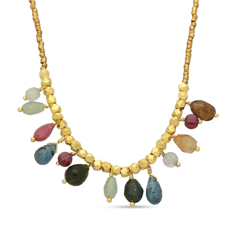 Untitledition AMEMONE necklace with Mixed Gemstones at ethical jewellers EC One London