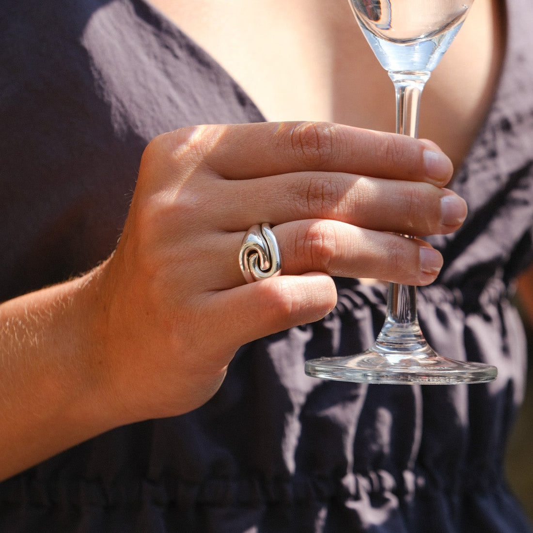RAVEL TWIN Ring Silver