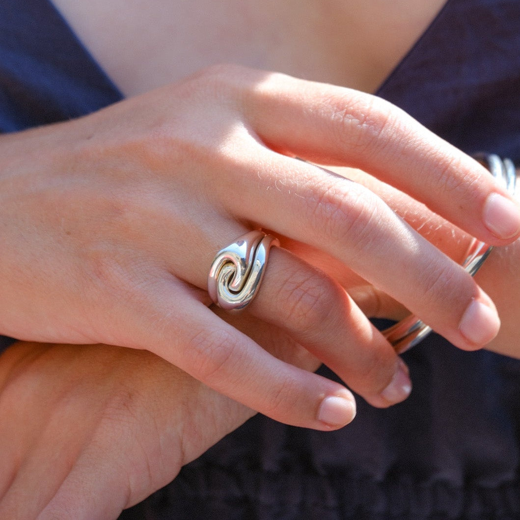RAVEL TWIN Ring Silver