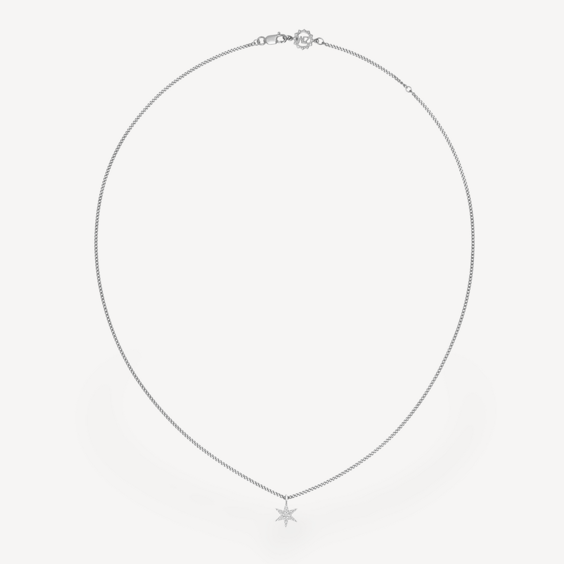 EC One Zoe & Morgan Mini Anahata Star White Gold Diamond Necklace